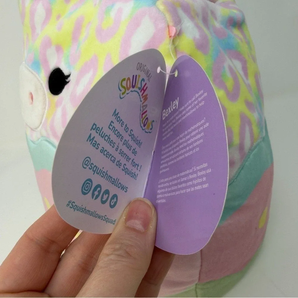NWT Squishmallows Bexley Unicorn Plush Basket Tote Toy Storage Easter Gift Bag